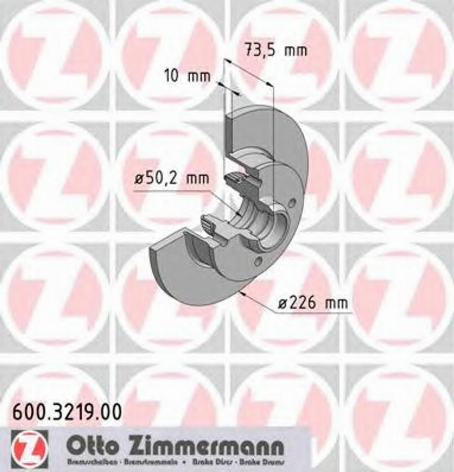 Zimmermann 600.3219.00 - Discofreno autozon.pro