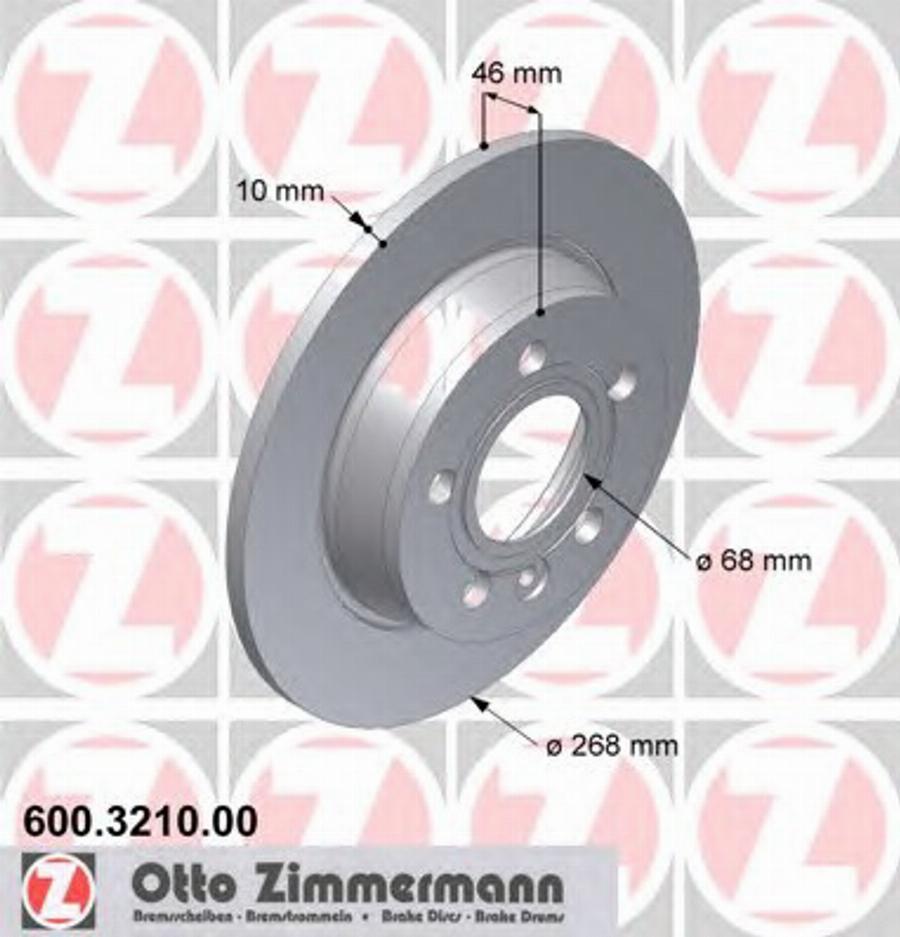 Zimmermann 600 3210 00 - Discofreno autozon.pro