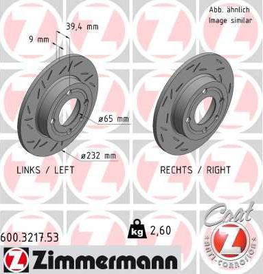 Zimmermann 600.3217.53 - Discofreno autozon.pro