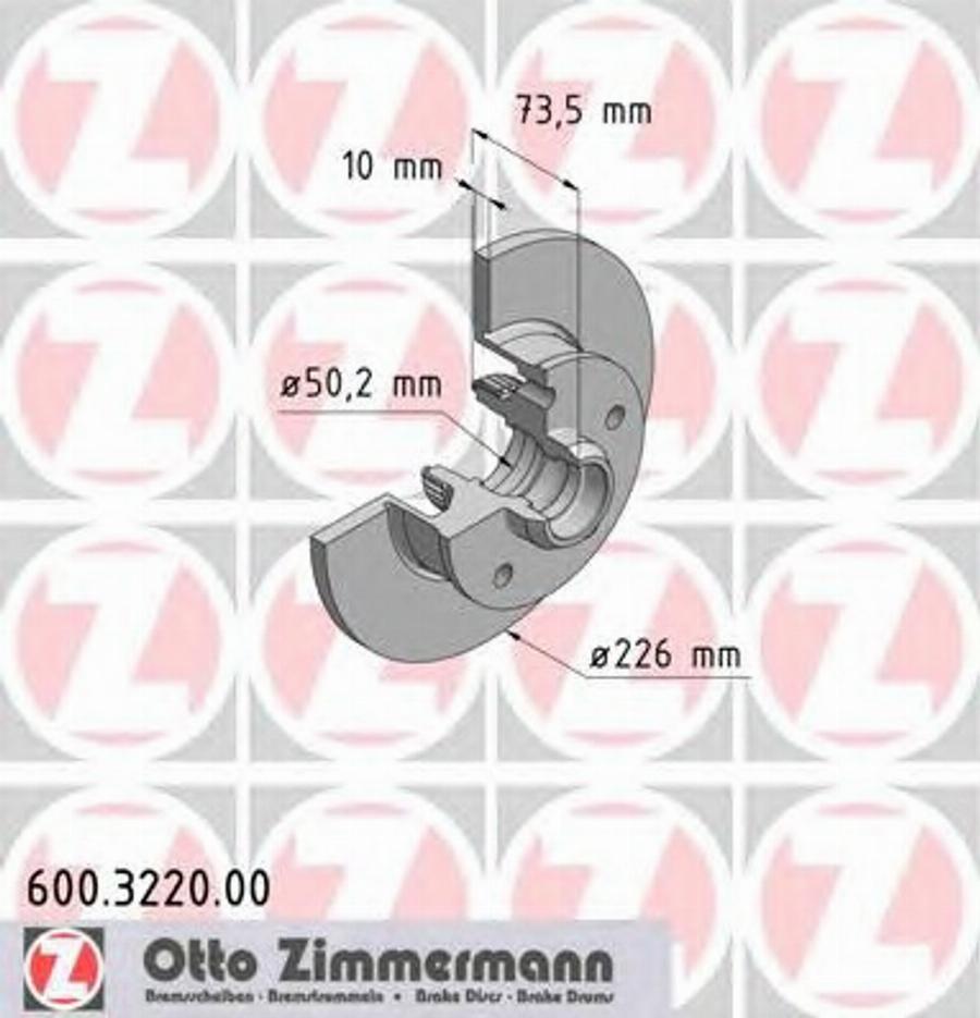 Zimmermann 600.3220.00 - Discofreno autozon.pro