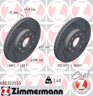 Zimmermann 600.3221.53 - Discofreno autozon.pro