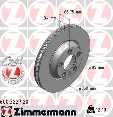 Zimmermann 600.3227.20 - Discofreno autozon.pro