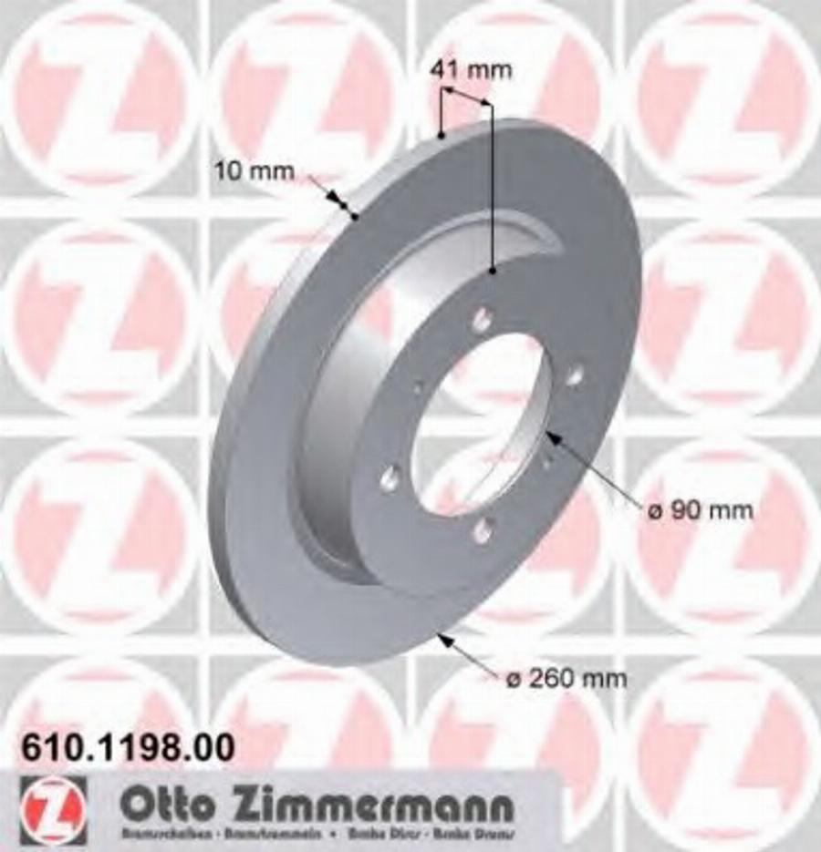 Zimmermann 610 1198 00 - Discofreno autozon.pro