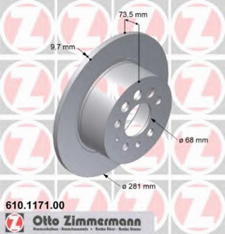 Zimmermann 610 1171 00 - Discofreno autozon.pro