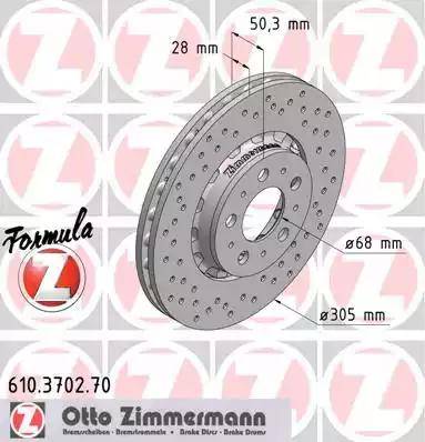 Zimmermann 610.3702.70 - Discofreno autozon.pro