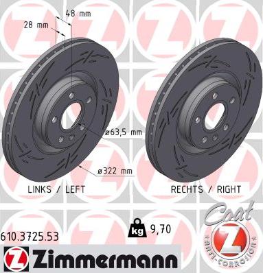 Zimmermann 610.3725.53 - Discofreno autozon.pro