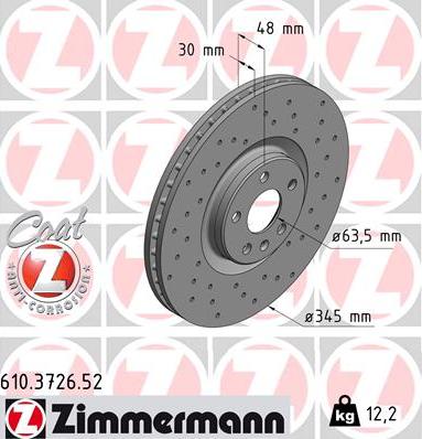 Zimmermann 610.3726.52 - Discofreno autozon.pro