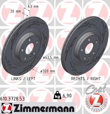 Zimmermann 610.3728.53 - Discofreno autozon.pro