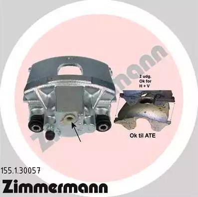 Zimmermann 155.1.30057 - Pinza freno autozon.pro