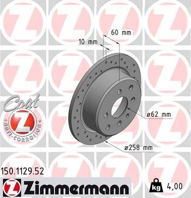 Zimmermann 150.1129.52 - Discofreno autozon.pro