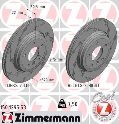 Zimmermann 150.1295.53 - Discofreno autozon.pro