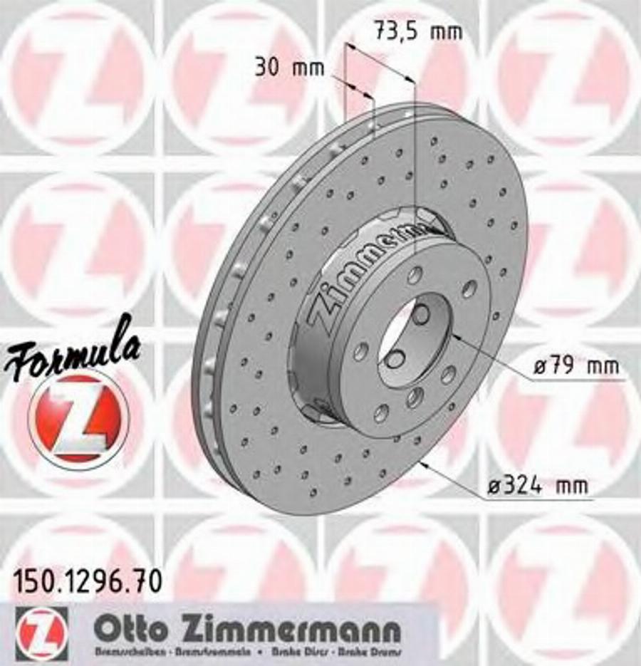 Zimmermann 150.1296.70 - Discofreno autozon.pro