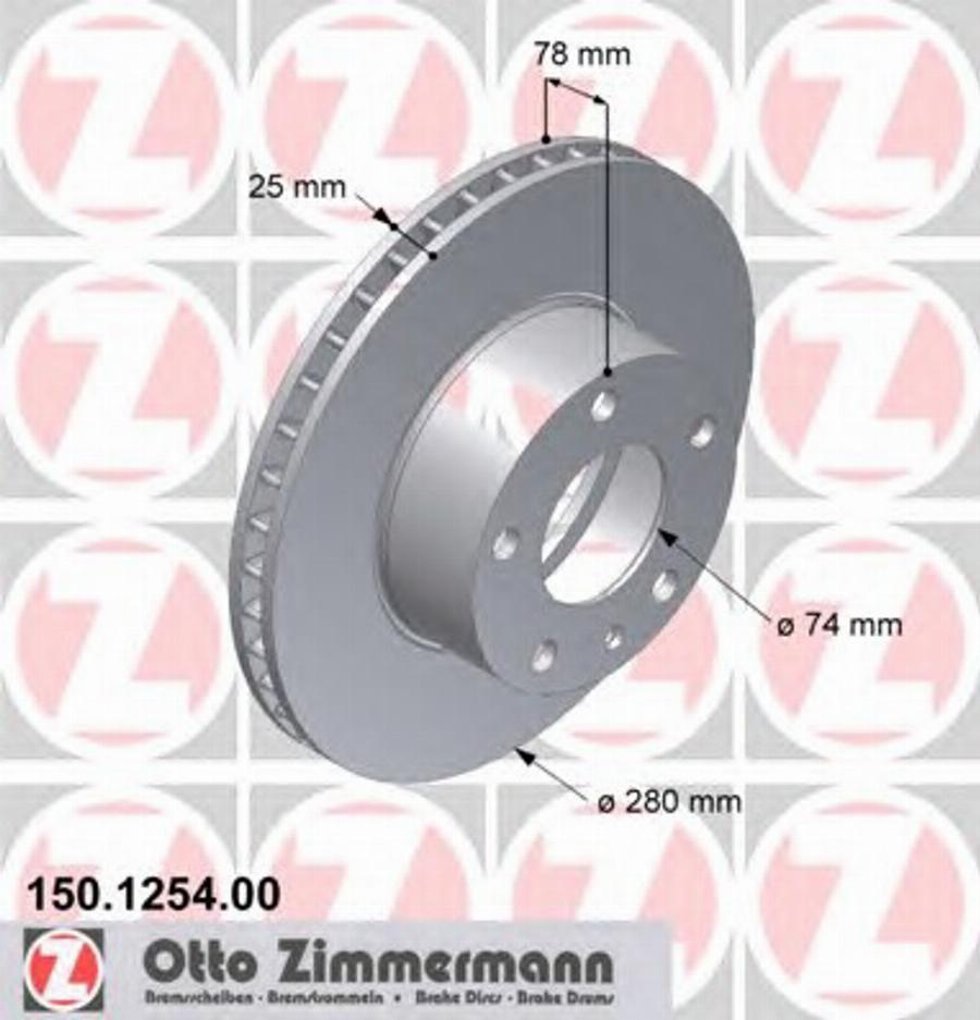 Zimmermann 150125400 - Discofreno autozon.pro