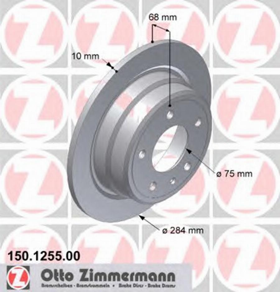 Zimmermann 150.1255.00 - Discofreno autozon.pro