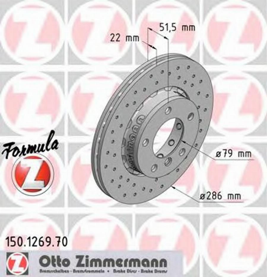 Zimmermann 150.1269.70 - Discofreno autozon.pro