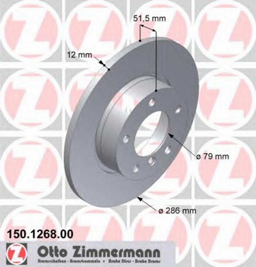 Zimmermann 150 1268 00 - Discofreno autozon.pro