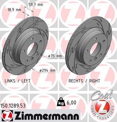 Zimmermann 150.1289.53 - Discofreno autozon.pro