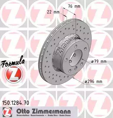 Zimmermann 150.1284.70 - Discofreno autozon.pro