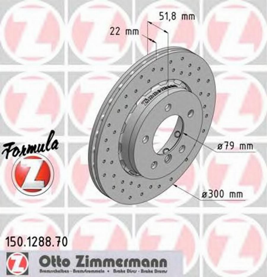 Zimmermann 150.1288.70 - Discofreno autozon.pro