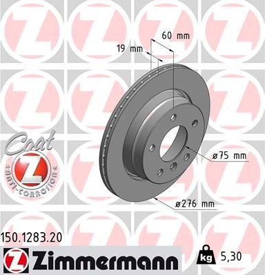 Zimmermann 150.1283.20 - Discofreno autozon.pro