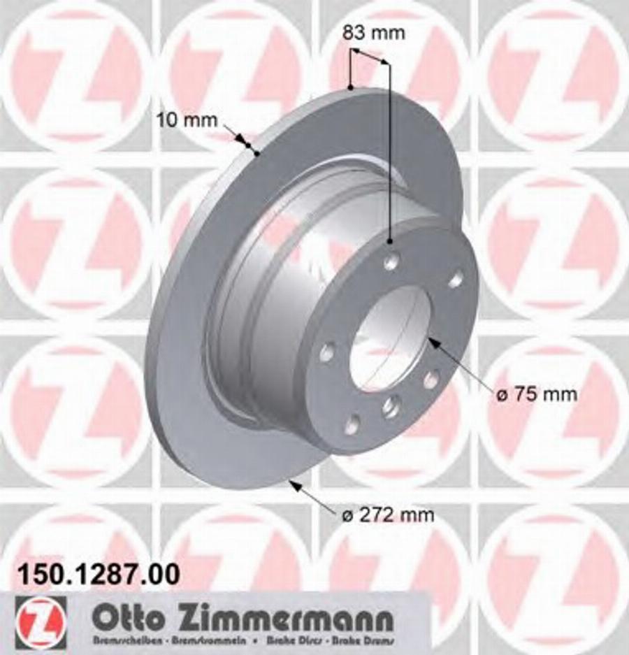 Zimmermann 150 1287 00 - Discofreno autozon.pro