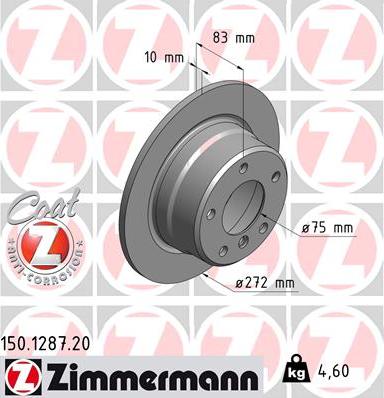 Zimmermann 150.1287.20 - Discofreno autozon.pro