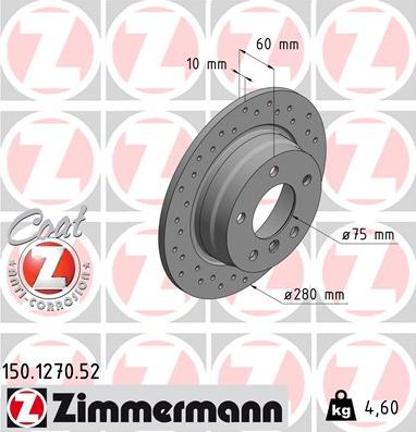 Zimmermann 150.1270.52 - Discofreno autozon.pro