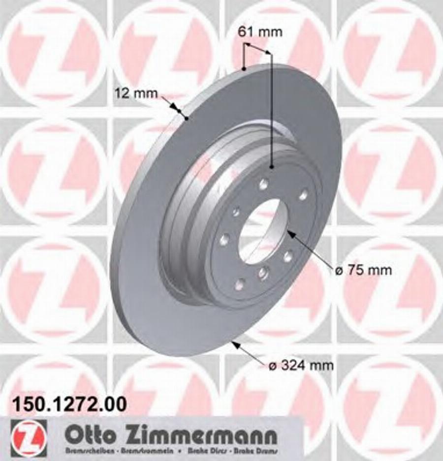 Zimmermann 150 1272 00 - Discofreno autozon.pro