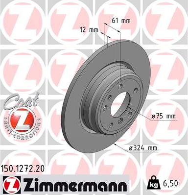 Zimmermann 150.1272.20 - Discofreno autozon.pro