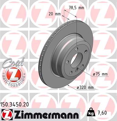 Zimmermann 150.3450.20 - Discofreno autozon.pro