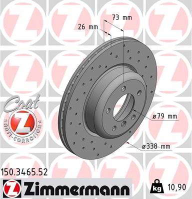 Zimmermann 150.3465.52 - Discofreno autozon.pro