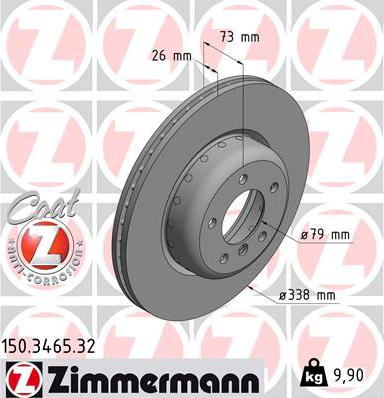 Zimmermann 150.3465.32 - Discofreno autozon.pro