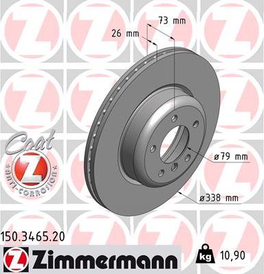 Zimmermann 150.3465.20 - Discofreno autozon.pro