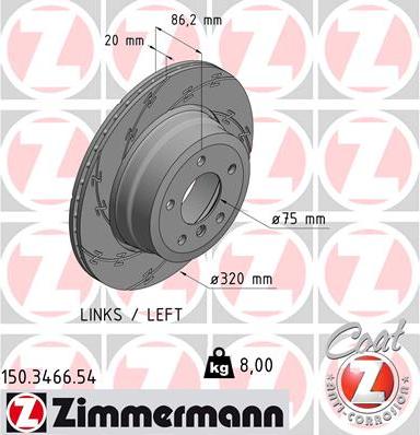 Zimmermann 150.3466.54 - Discofreno autozon.pro