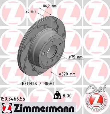 Zimmermann 150.3466.55 - Discofreno autozon.pro