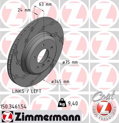 Zimmermann 150.3461.54 - Discofreno autozon.pro