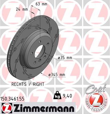 Zimmermann 150.3461.55 - Discofreno autozon.pro