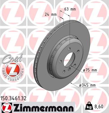 Zimmermann 150.3461.32 - Discofreno autozon.pro