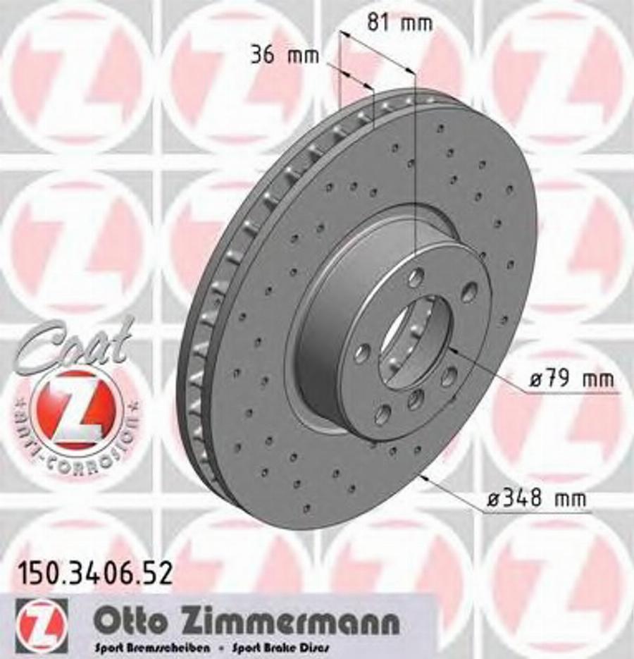 Zimmermann 150.3406.52 - Discofreno autozon.pro