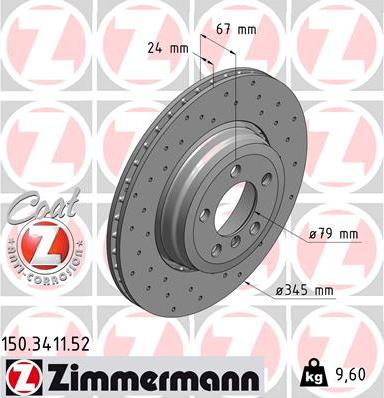 Zimmermann 150.3411.52 - Discofreno autozon.pro