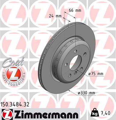 Zimmermann 150.3484.32 - Discofreno autozon.pro