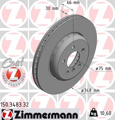 Zimmermann 150.3483.32 - Discofreno autozon.pro