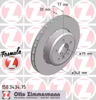 Zimmermann 150.3434.75 - Discofreno autozon.pro