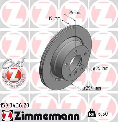 Zimmermann 150.3436.20 - Discofreno autozon.pro