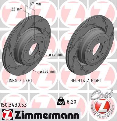 Zimmermann 150.3430.53 - Discofreno autozon.pro