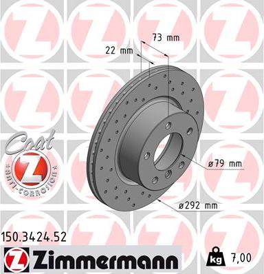 Zimmermann 150.3424.52 - Discofreno autozon.pro