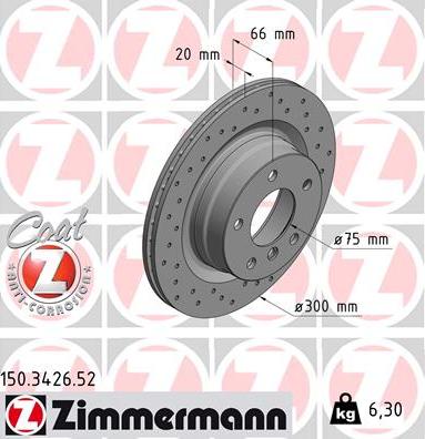 Zimmermann 150.3426.52 - Discofreno autozon.pro