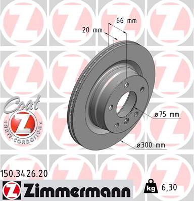 Zimmermann 150.3426.20 - Discofreno autozon.pro