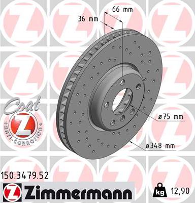 Zimmermann 150.3479.52 - Discofreno autozon.pro