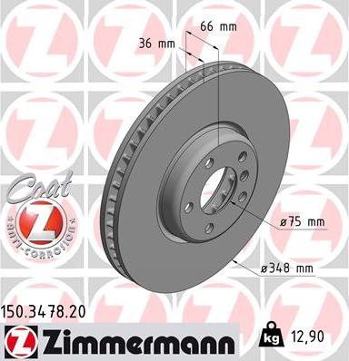 Zimmermann 150.3478.20 - Discofreno autozon.pro